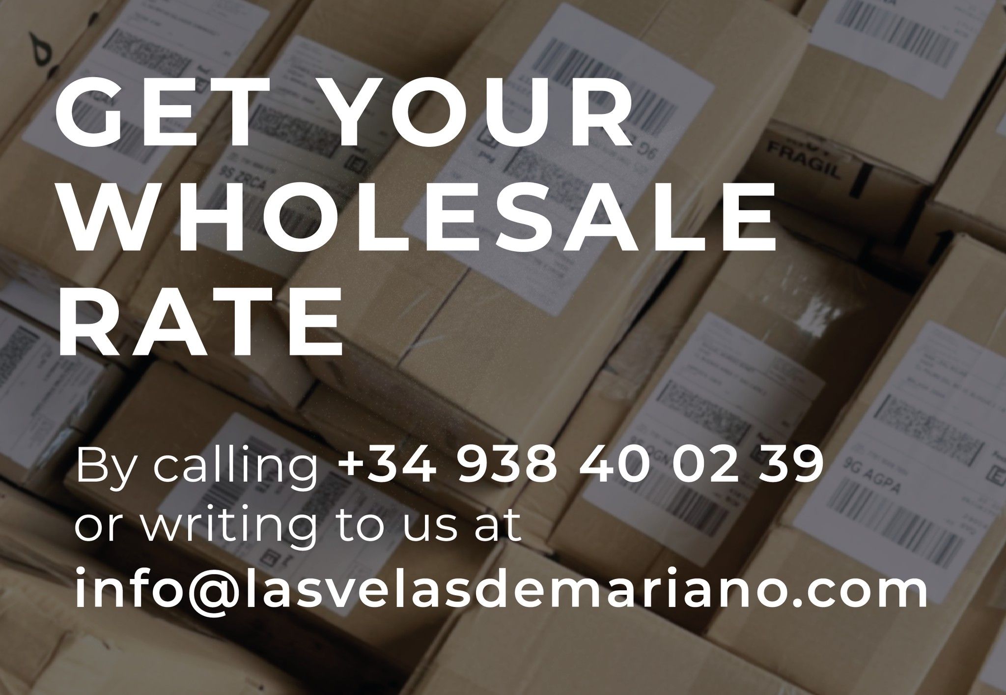 Get in touch with us for information about wholesale sales
