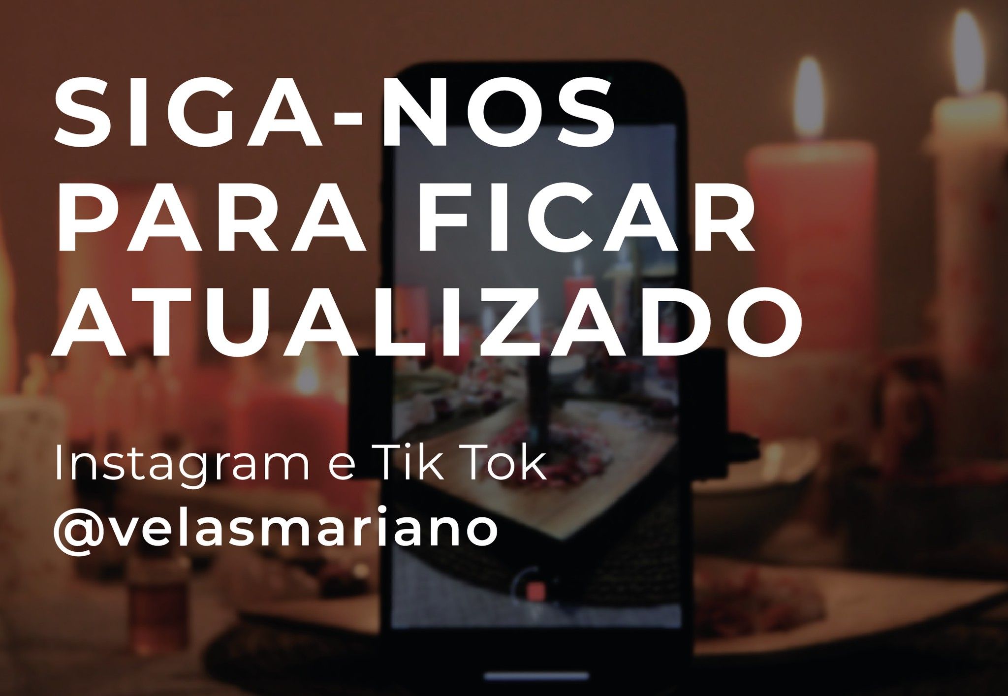 Fique por dentro de todas as novidades através das nossas redes sociais