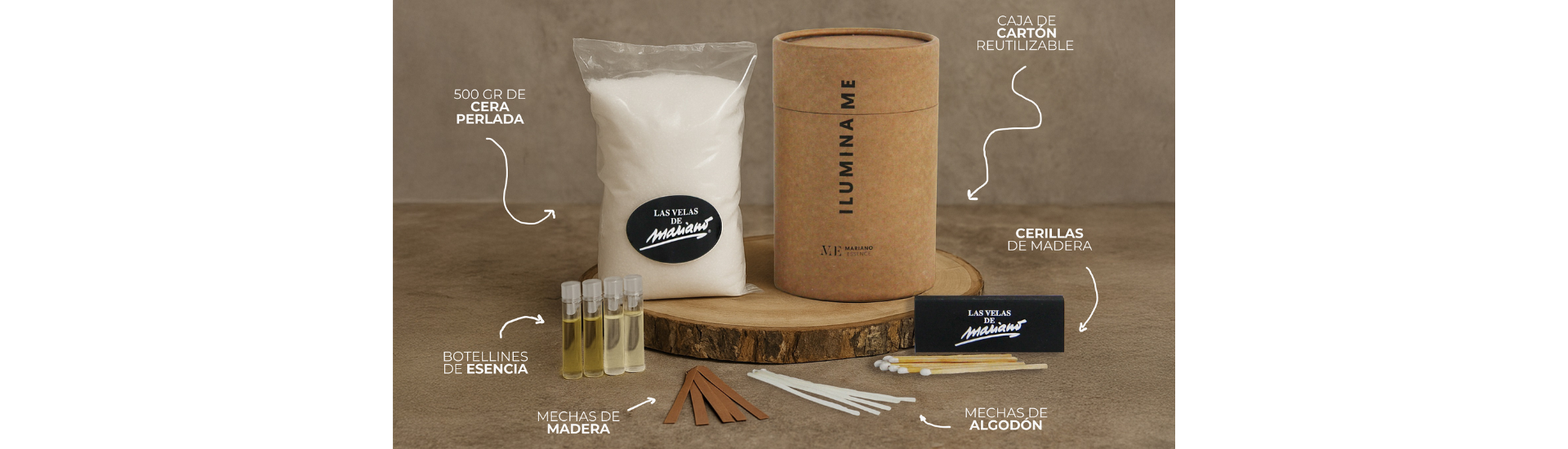 PACK VELAS PERLADAS