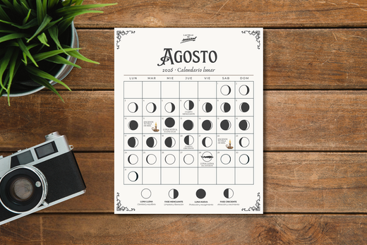 CALENDARIO LUNAR AGOSTO 2026