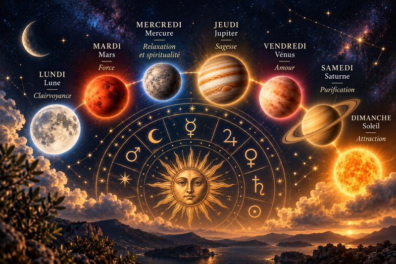 Quel jour de la semaine allumer ma bougie ? L'influence des planètes sur vos rituels 🪐