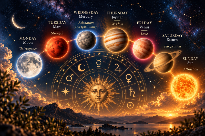 An welchem Wochentag zünde ich meine Kerze an? Der Einfluss der Planeten auf deine Rituale 🪐