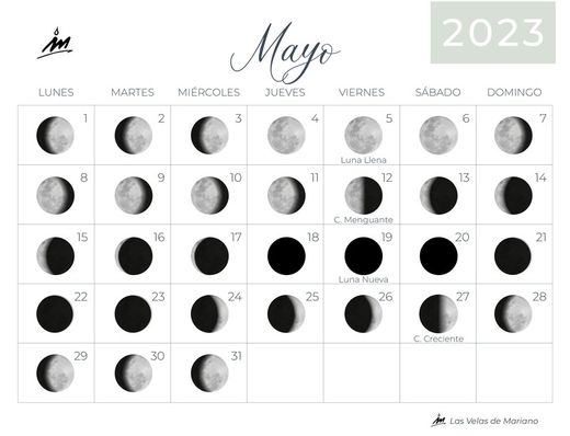 Lunar calendar May 2023