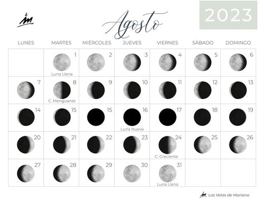 Mondkalender August 2023