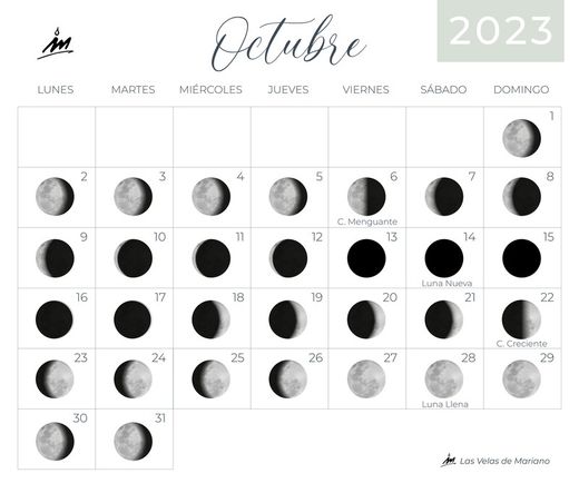 Mondkalender Oktober 2023