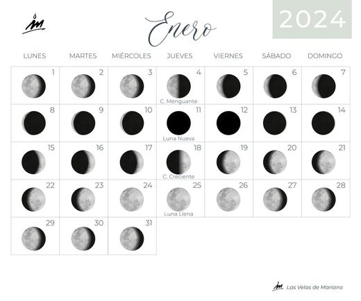 Lunar calendar January 2024
