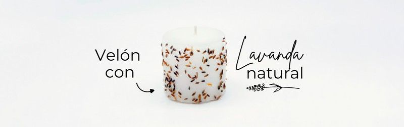 Velón de Hierbas Medicinales de Lavanda: Potencia la Relajación