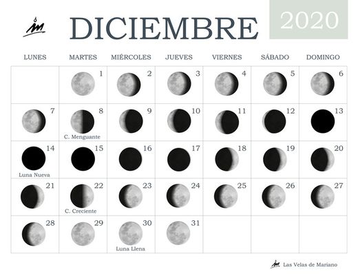 Lunar calendar December 2020