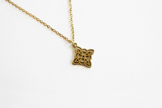 Golden Witch's Knot Necklace