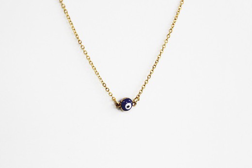 Golden Turkish Eye Necklace