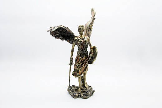 Immagine di bronzo dell'Arcangelo Michele