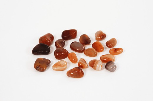 Carnelian Rolled Mineral 100 g Bag