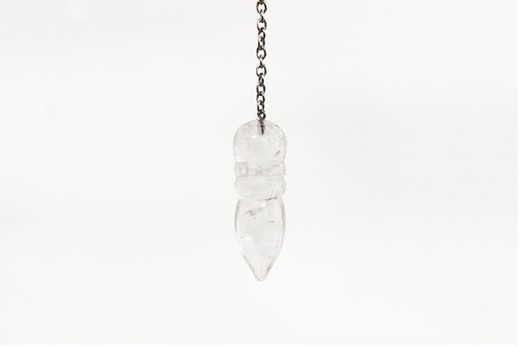 Egyptian Mineral Pendulum White Quartz