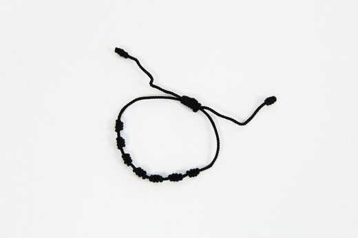 Bracelet Noir 7 Noeuds