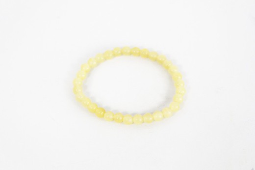 Yellow Jade Ball Bracelet