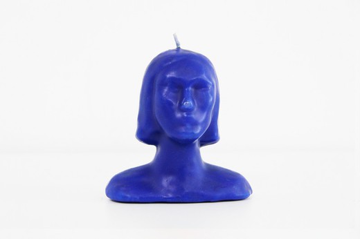 Small Woman Head Candle