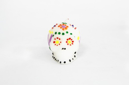 Mexican Skull Candle