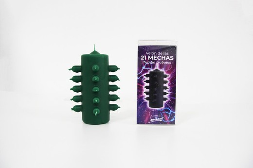 Vela Verde 21 Mechas