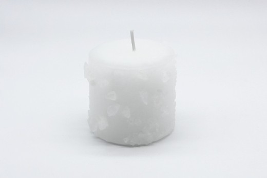 White Quartz Mineral Candle
