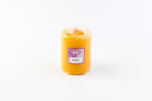 Small lemon scented candle