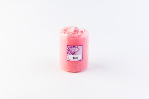 Small pink scented candle