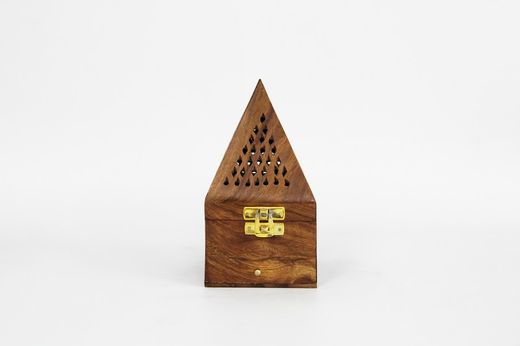 Quemador de Incienso Pirámide de Madera