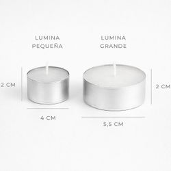 Lumina Große Weiße Kerze
