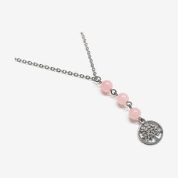 Collar Arbre de la Vida · Quars Rosa
