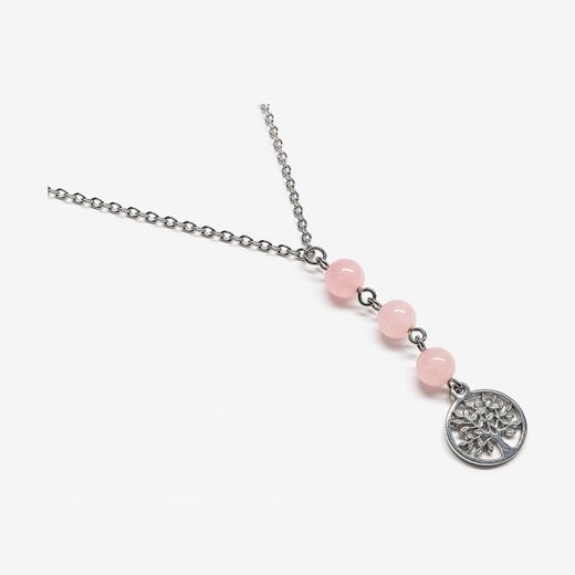 Collar Arbre de la Vida · Quars Rosa