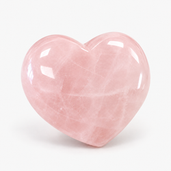 Corazón Cuarzo Rosa · Mediano