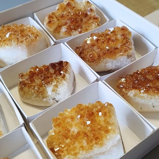 Drusa de Citrino Natural