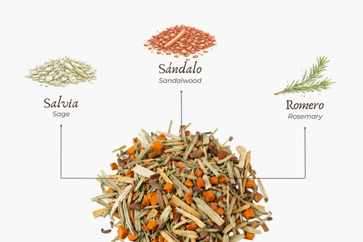 Incienso Natural Limpieza – Salvia, Sándalo y Romero