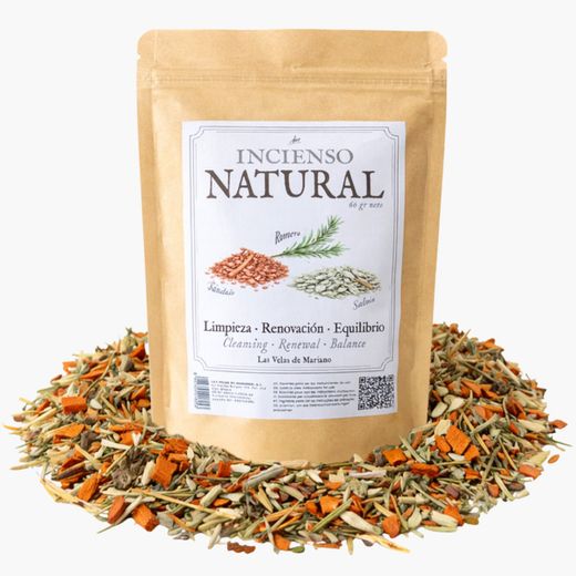 Encens Natural Neteja – Salvia, Sándal i Romaní