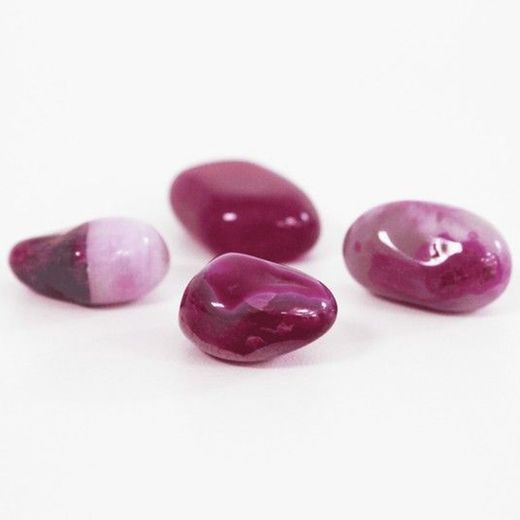 Mineral Rodado Ágata Fucsia Bolsa de 100 g