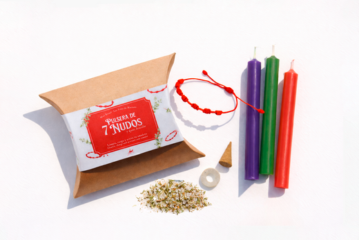 Mini Ritual Pulsera de 7 Nudos