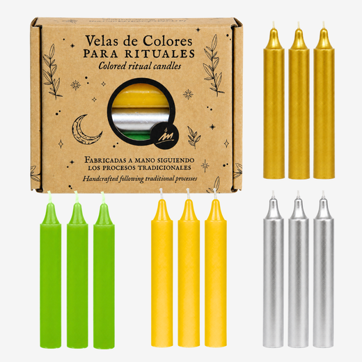 Pack 12 Espelmes per Atraure Diners