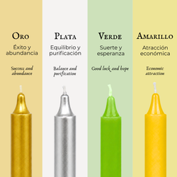 Pack 12 Espelmes per Atraure Diners
