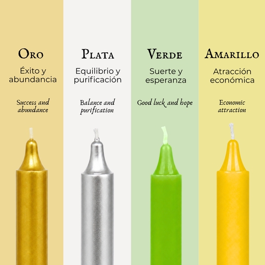 Pack 12 Espelmes per Atraure Diners
