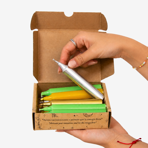 Pack 12 Espelmes per Atraure Diners