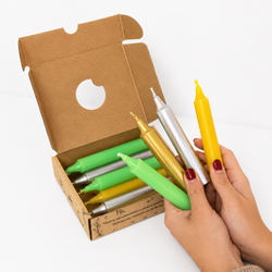 Pack 12 Espelmes per Atraure Diners