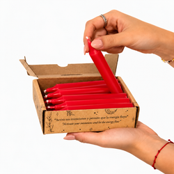 Pack of 12 Red Candles