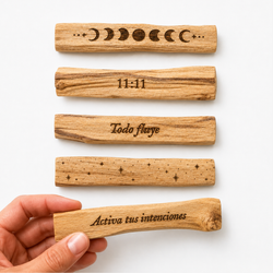 Palo Santo Grabado · Limpieza Energética con Intención