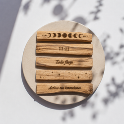 Palo Santo Grabado · Limpieza Energética con Intención