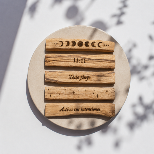 Palo Santo Grabado · Limpieza Energética con Intención