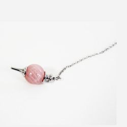 Pèndol Mineral Bola Quars Rosa