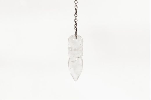 Péndulo Egipcio Mineral Cuarzo Blanco