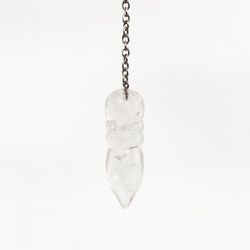Pèndol Egipci Mineral Quars Blanc