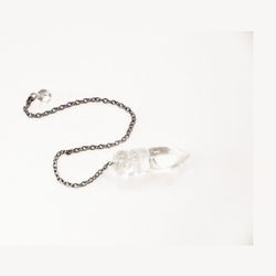 Pèndol Egipci Mineral Quars Blanc