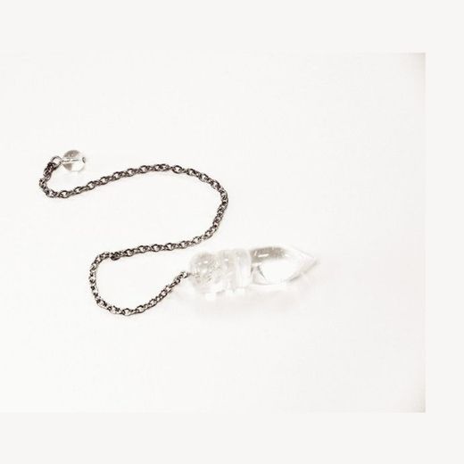 Pèndol Egipci Mineral Quars Blanc
