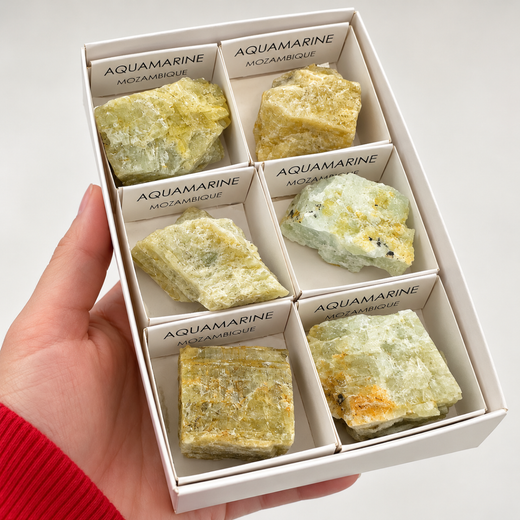 Pedra Aiguamarina en Brut · Calma i Serenitat